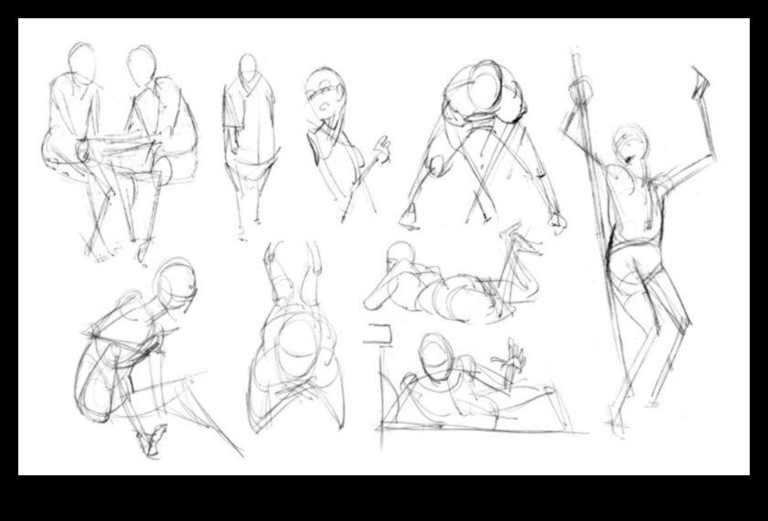 Σκίτσο χειρονομίας: Αποτύπωση ενέργειας σε σχέδια ζωής