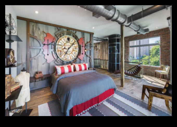 Vintage βιομηχανική διακόσμηση υπνοδωματίου με Steampunk τόνους 2 Ποιες είναι μερικές vintage βιομηχανικές ιδέες διακόσμησης υπνοδωματίου με Steampunk τόνους;