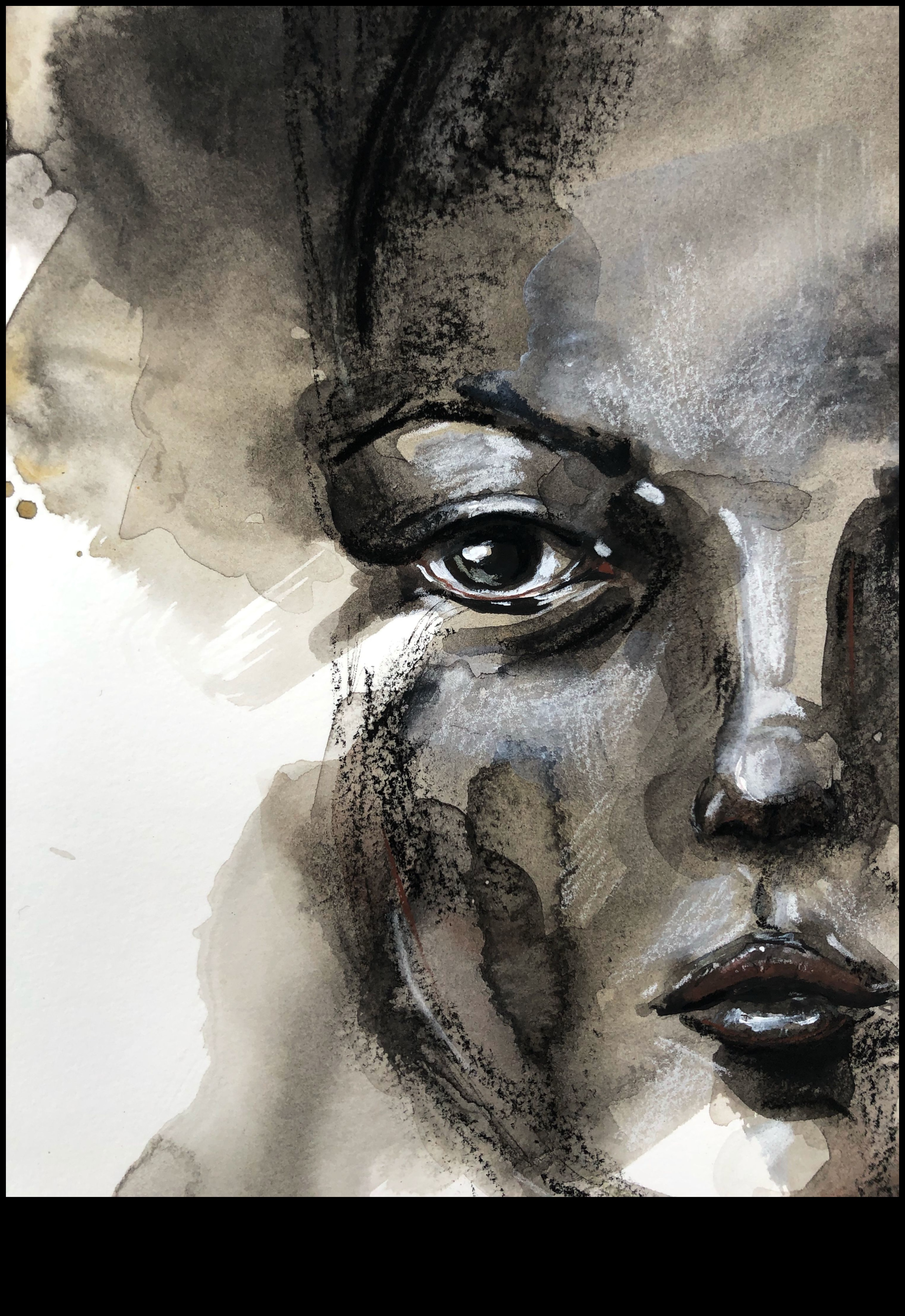 Charcoal and Ink Fusion: Πειραματισμός με Μικτά Μέσα