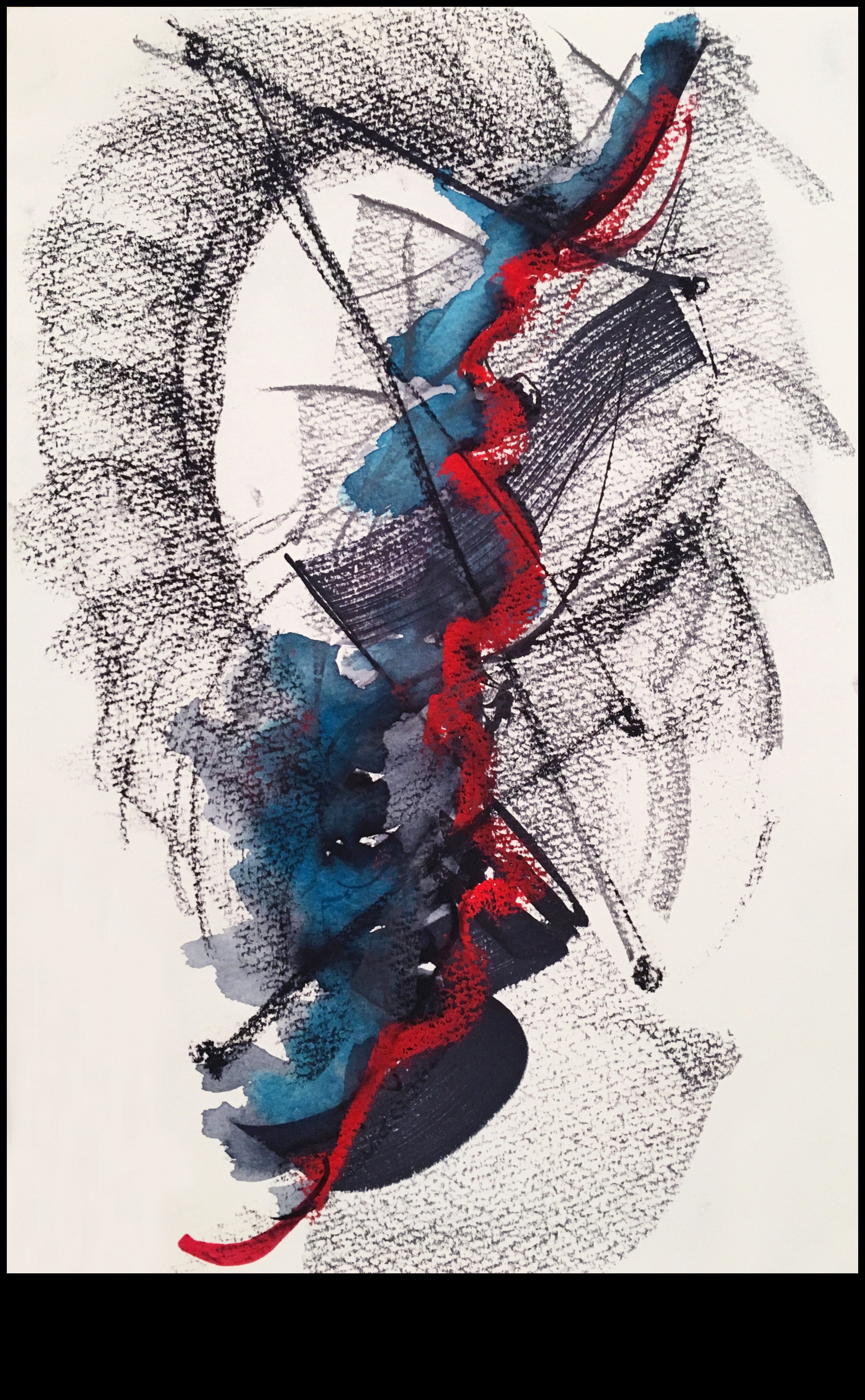 Charcoal and Ink Fusion: Πειραματισμός με Μικτά Μέσα