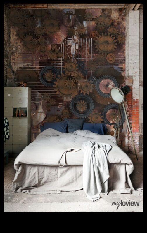 Ποιες είναι μερικές vintage βιομηχανικές ιδέες διακόσμησης υπνοδωματίου με Steampunk τόνους;