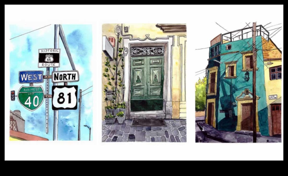 Urban Sketching Diary: Documenting Daily Scenes City