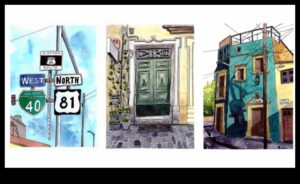 Urban Sketching Diary: Documenting Daily Scenes City