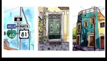 Urban Sketching Diary: Documenting Daily Scenes City
