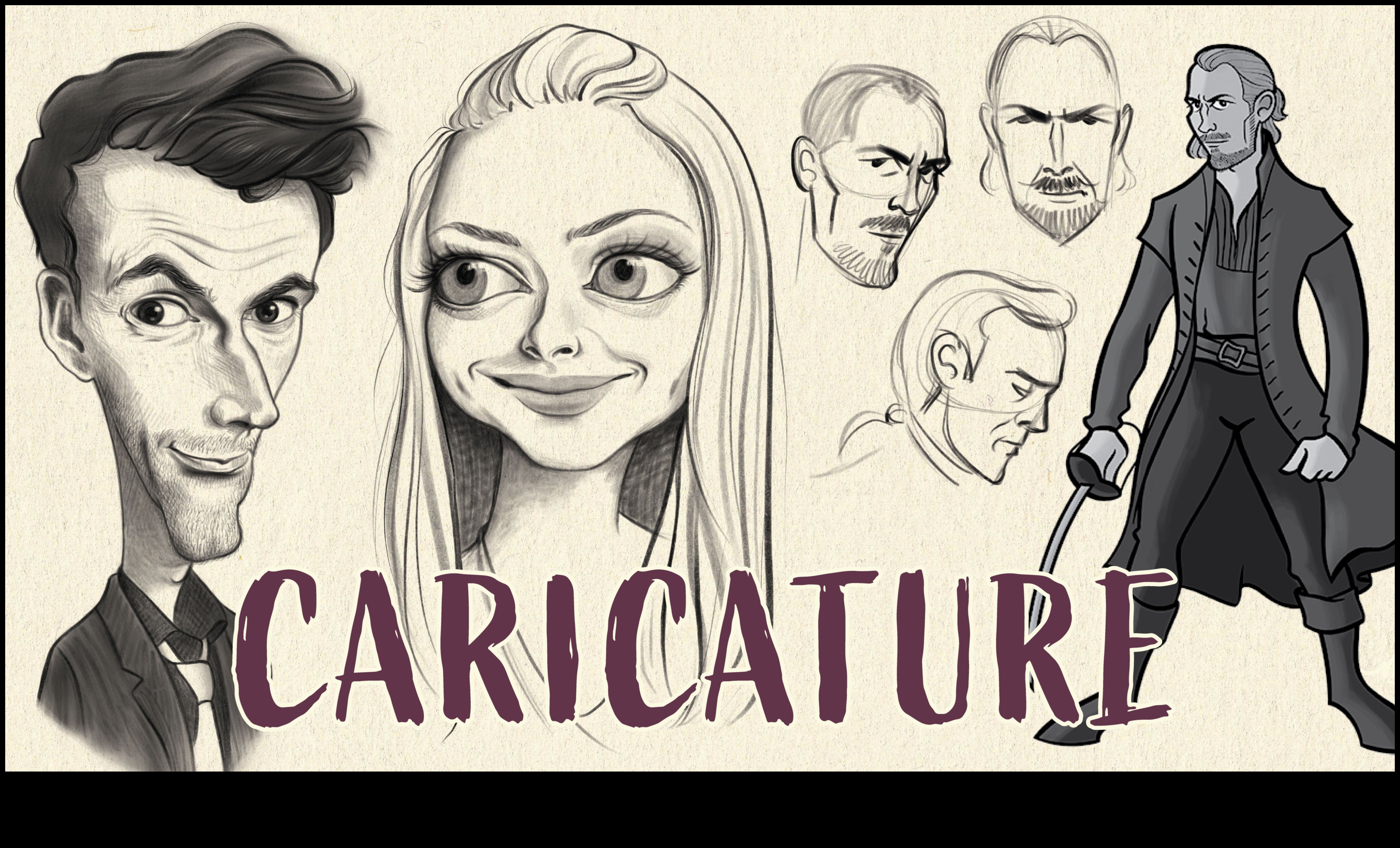 Ιδιότροπα πορτρέτα που μεταφέρουν προσωπικότητα μέσω καρικατούρας 1 Ιδιότροπα πορτρέτα: Μεταφορά προσωπικότητας μέσω καρικατούρας