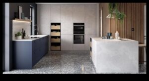 Πώς μπορώ να χρησιμοποιήσω το σκυρόδεμα στο Industrial Chic Design Kitchen για μια μοντέρνα πινελιά;