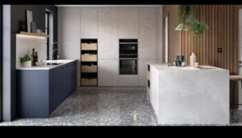 Πώς μπορώ να χρησιμοποιήσω το σκυρόδεμα στο Industrial Chic Design Kitchen για μια μοντέρνα πινελιά;